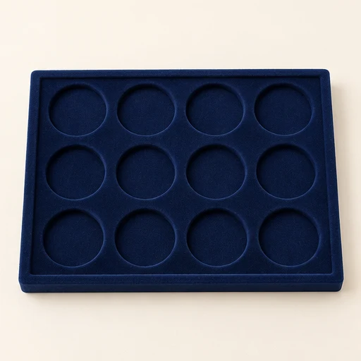 Twelve-pocket coin tray